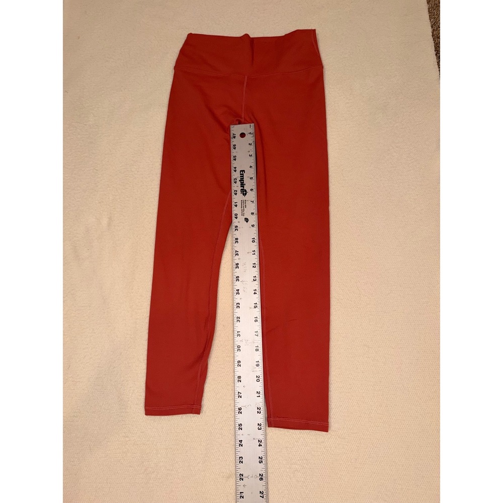 Fabletics PowerHold High Waisted Leggings Red Lattice Back Size S (676) - Picture 2 of 7